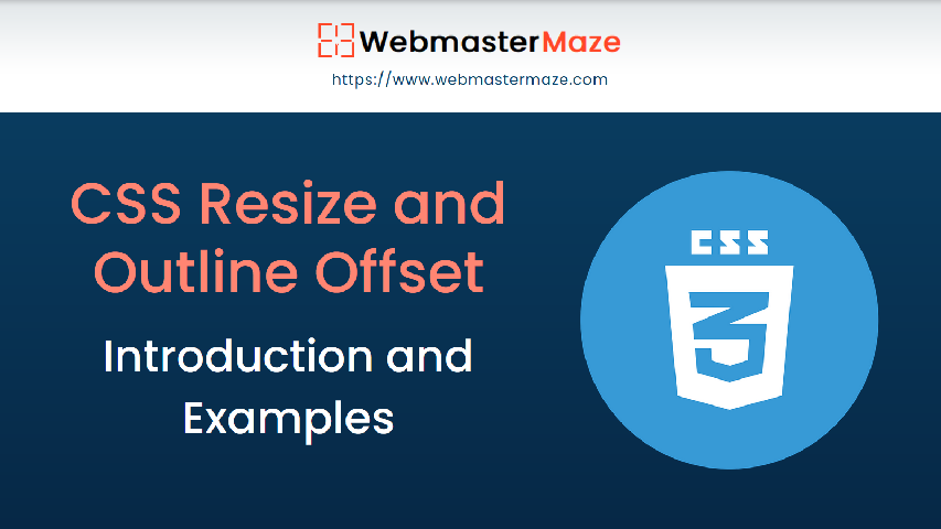 CSS Resize and Outline Offset