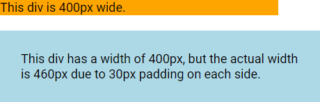 Padding and Element Width Demo