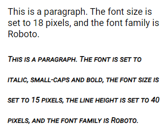 Font Shorthand Demo