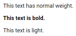 Font Weight Demo