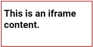 Iframe-border  Example