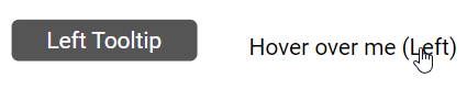 Left Tooltip Demo