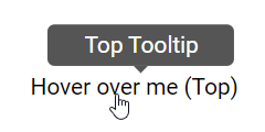 Top Tooltip Demo