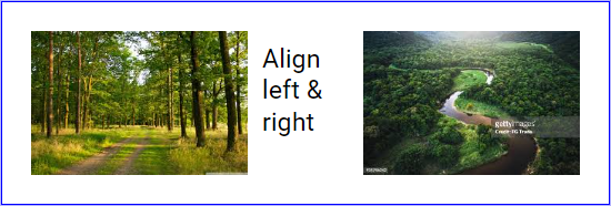 Left & Right Align Using Float Demo