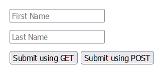 HTML Formmethod attribute Demo