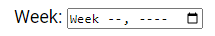 Input Type Week Demo