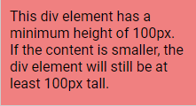 CSS min-height Property Demo