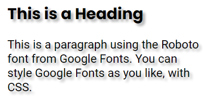 Styling Google Fonts Demo