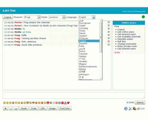 AJAX Chat - Free Open Source Web Chat