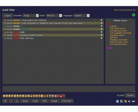 AJAX Chat - Free Open Source Web Chat