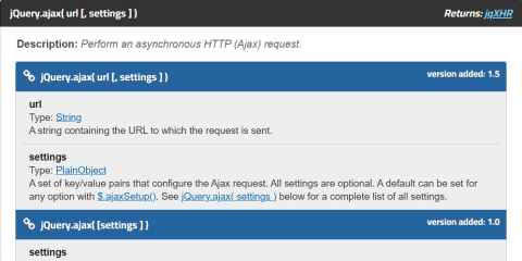 jQuery ajax screenshot