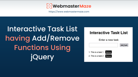 Interactive-Task-List-having-Add-Remove-Functions