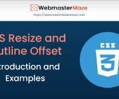 CSS Resize and Outline Offset