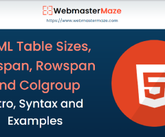 HTML Table Sizes, Colspan, Rowspan and Colgroup