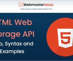 HTML Web Storage API