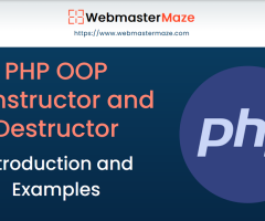 PHP OOP - Constructor and Destructor