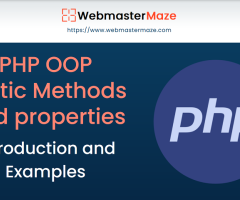 PHP OOP Static Methods