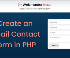 Email Contact Form in PHP