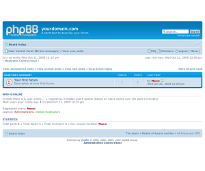 phpBB - Free Open Source Forum Software