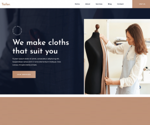 Tailor – Free Responsive Bootstrap Fashion Website Template